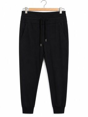 Halara Cloudful High Waisted Drawstring Jogger Pants Black L Buttery Soft‎